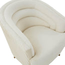 Jules Cream Velvet Accent Chair