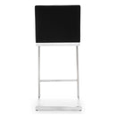 Parma Black Stainless Steel Counter Stool - Set of 2 - UK