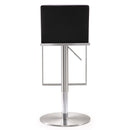 Amalfi Black Vegan Leather Adjustable Stool - UK