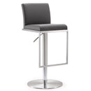 Amalfi Grey Performance Vegan Leather Adjustable Stool