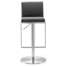 Amalfi Grey Performance Vegan Leather Adjustable Stool