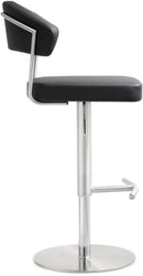 Cosmo Black Stainless Steel Barstool - UK