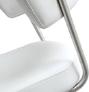Cosmo White Stainless Steel Barstool - UK