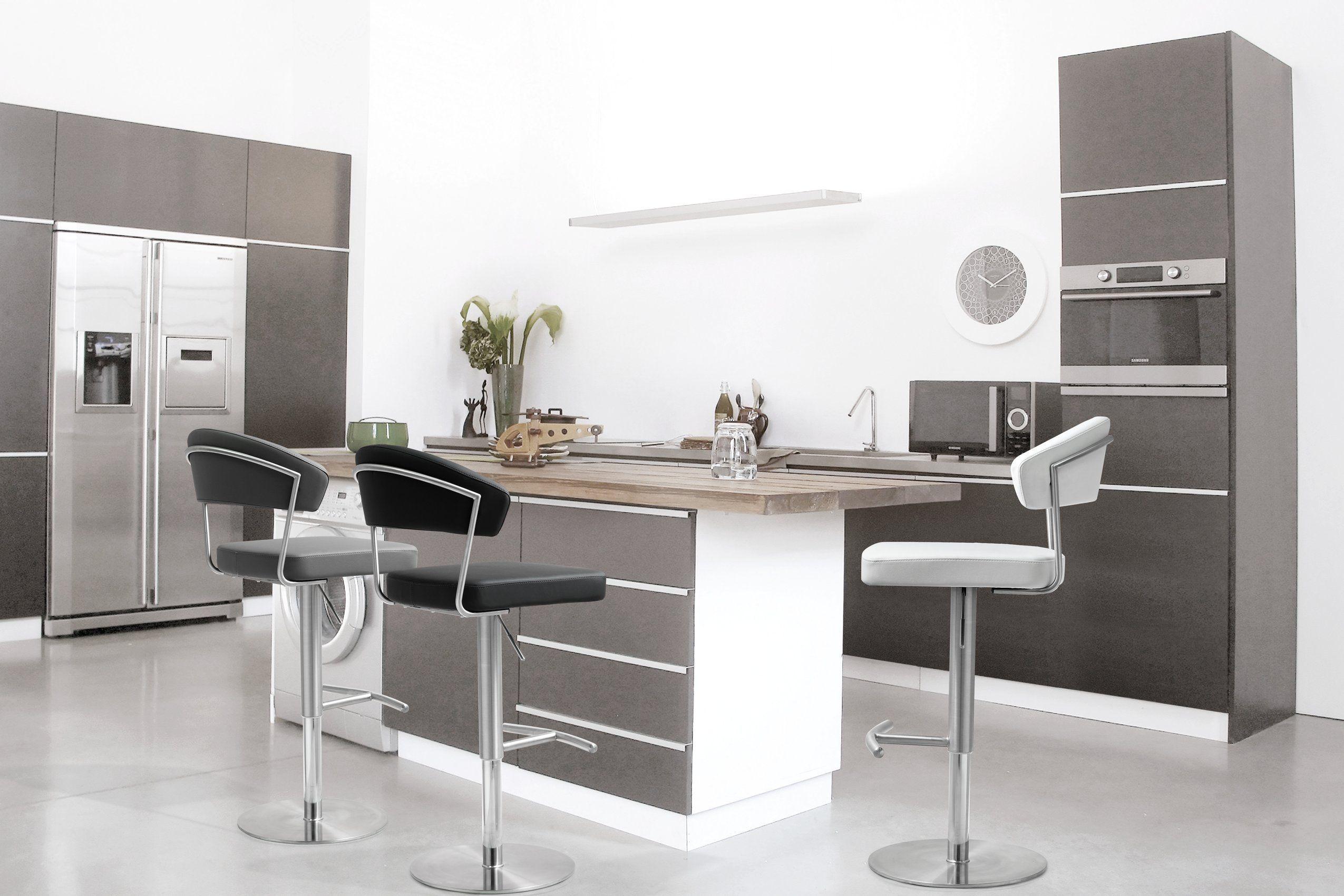 Cosmo Grey Stainless Steel Barstool - UK
