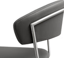 Cosmo Grey Stainless Steel Barstool - UK