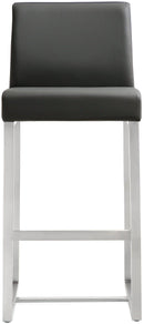 Denmark Grey Stainless Steel Counter Stool - Set of 2 - UK