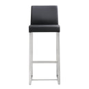 Denmark Black Stainless Steel Barstool - Set of 2 - UK