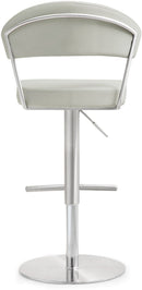 Cosmo Light Grey Stainless Steel Barstool - UK