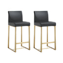Denmark Black Gold Steel Counter Stool - Set of 2 - UK
