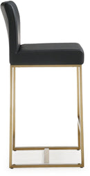 Denmark Black Gold Steel Counter Stool - Set of 2 - UK