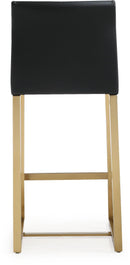 Denmark Black Gold Steel Counter Stool - Set of 2 - UK