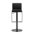 Amalfi Black Performance Vegan Leather on Black Stool - UK
