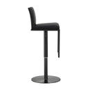 Amalfi Black Performance Vegan Leather on Black Stool - UK