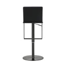 Amalfi Black Performance Vegan Leather on Black Stool - UK