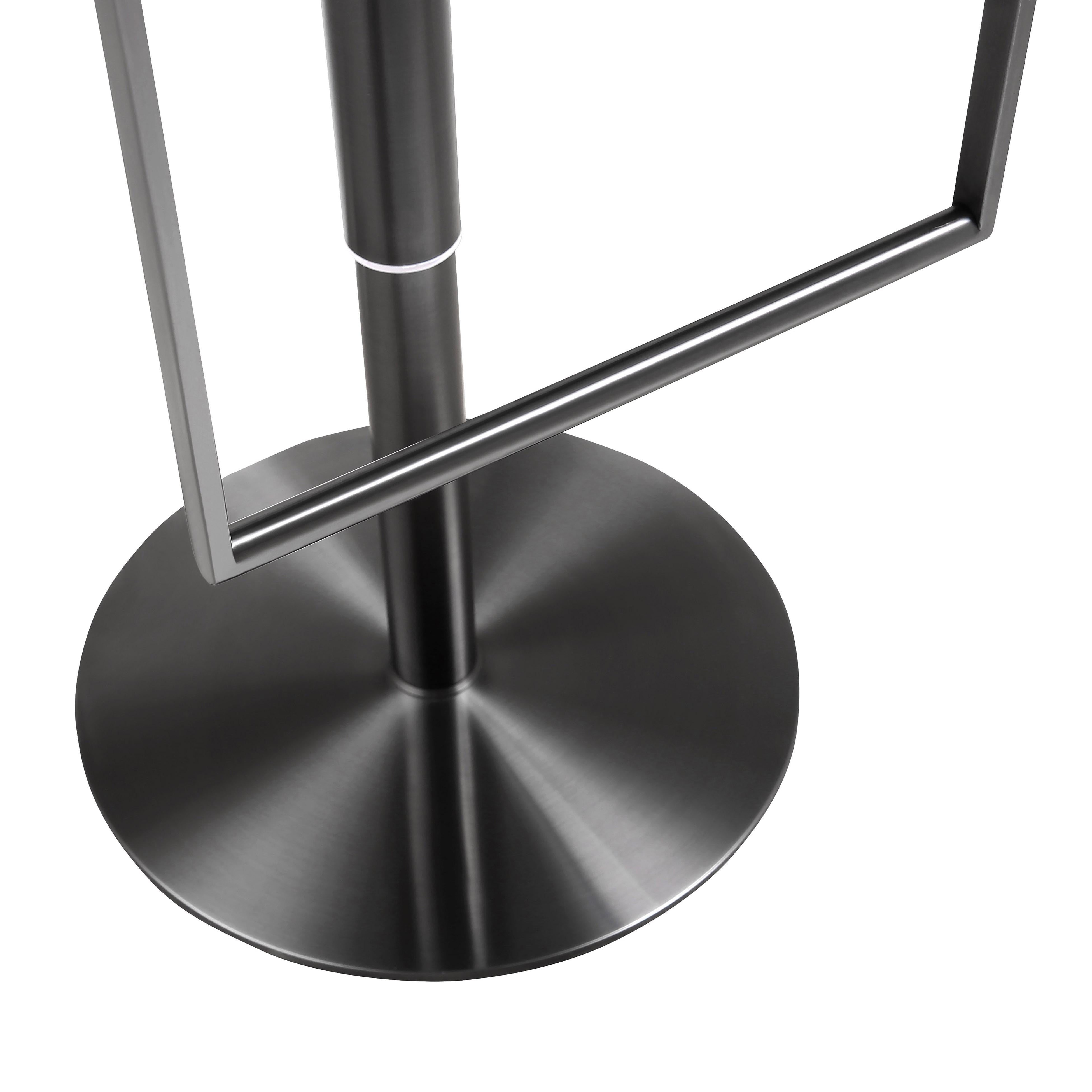 Amalfi Black Performance Vegan Leather on Black Stool - UK