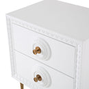 Bovey White Lacquer Side Table
