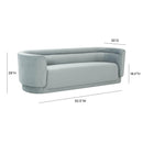 Macie Sea Blue Velvet Sofa