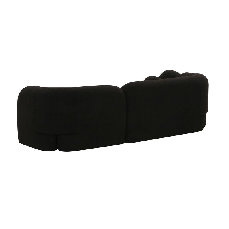Amelie Black Faux Fur Sofa - UK