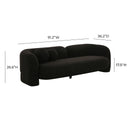 Amelie Black Faux Fur Sofa - UK