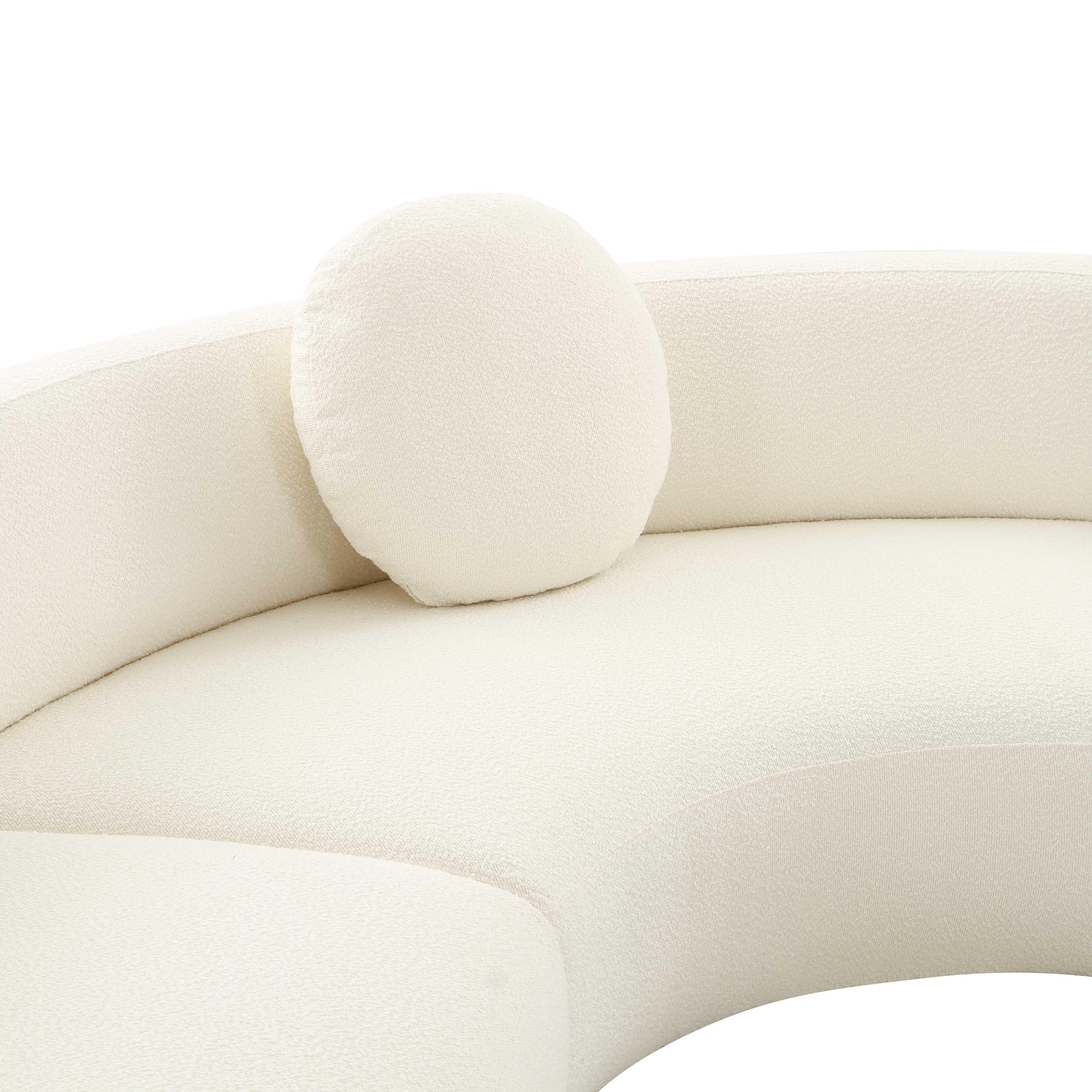 Broohah Cream Boucle Sectional - UK