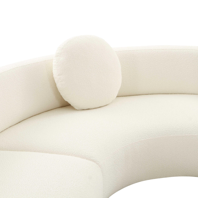 Broohah Cream Boucle Sectional - UK