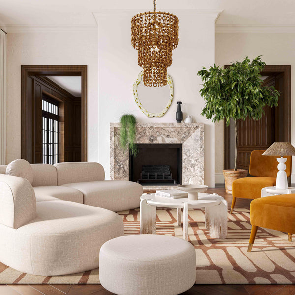 Broohah Beige Linen Sectional - UK