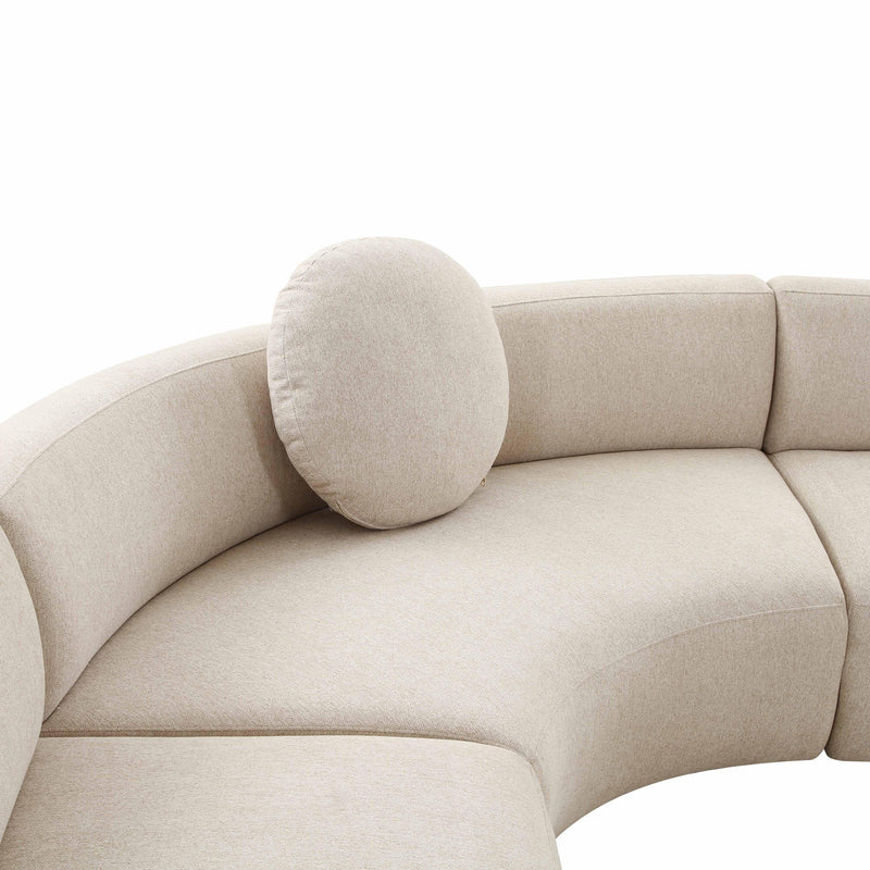 Broohah Beige Linen Sectional - UK
