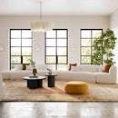 Fickle Cream Boucle 5-Piece Modular Chaise Sectional