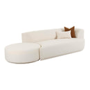 Fickle Cream Boucle 2-Piece Chaise Modular RAF Sofa - UK