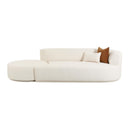 Fickle Cream Boucle 2-Piece Chaise Modular RAF Sofa - UK