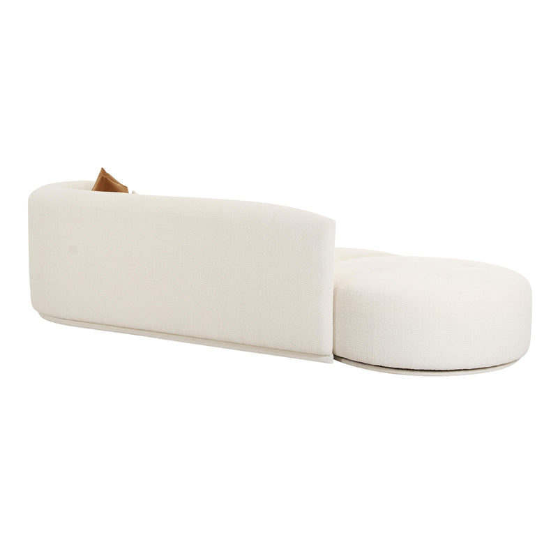 Fickle Cream Boucle 2-Piece Chaise Modular RAF Sofa - UK
