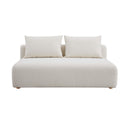 Hangover Cream Boucle Modular Loveseat
