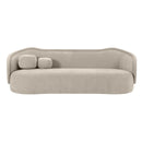 Circe Taupe Textured Velvet Sofa - UK