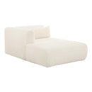 Tarra Fluffy Oversized Cream Corduroy Modular LAF Chaise - UK