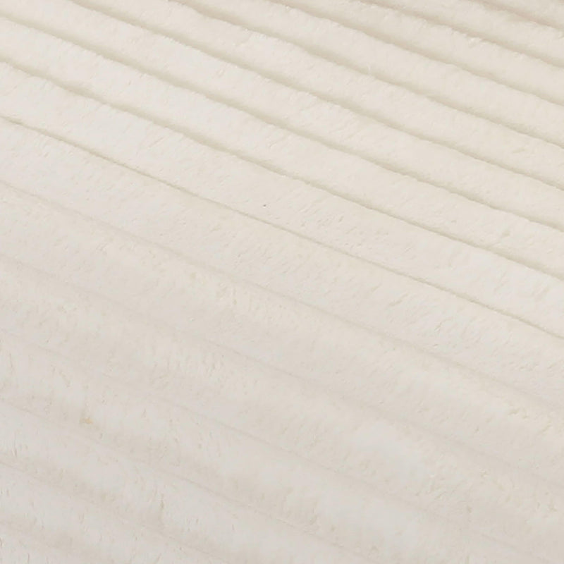 Tarra Fluffy Oversized Cream Corduroy Modular Sofa