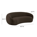 Kendall Chocolate Brown Velvet Sofa