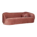 Circe Mauve Textured Velvet Sofa