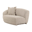 Marion Two-Tone Textured Boucle Loveseat - LAF
