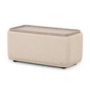 Sylvie Cream Boucle Ottoman Table