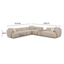 Sylvie Cream Boucle 6-Piece Large Sectional