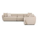 Sylvie Cream Boucle 4-Piece Sectional