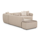 Sylvie Cream Boucle 4-Piece Left Chaise Sectional