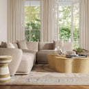 Sylvie Cream Boucle 4-Piece Right Chaise Sectional