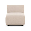 Sylvie Cream Boucle Armless 1-Seater