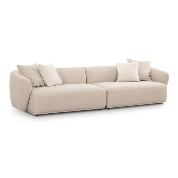 Sylvie Cream Boucle 4-Seater Sofa