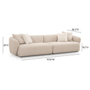 Sylvie Cream Boucle 4-Seater Sofa