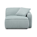 Travie Sea Foam Performance Corduroy Velvet RAF Corner Chair