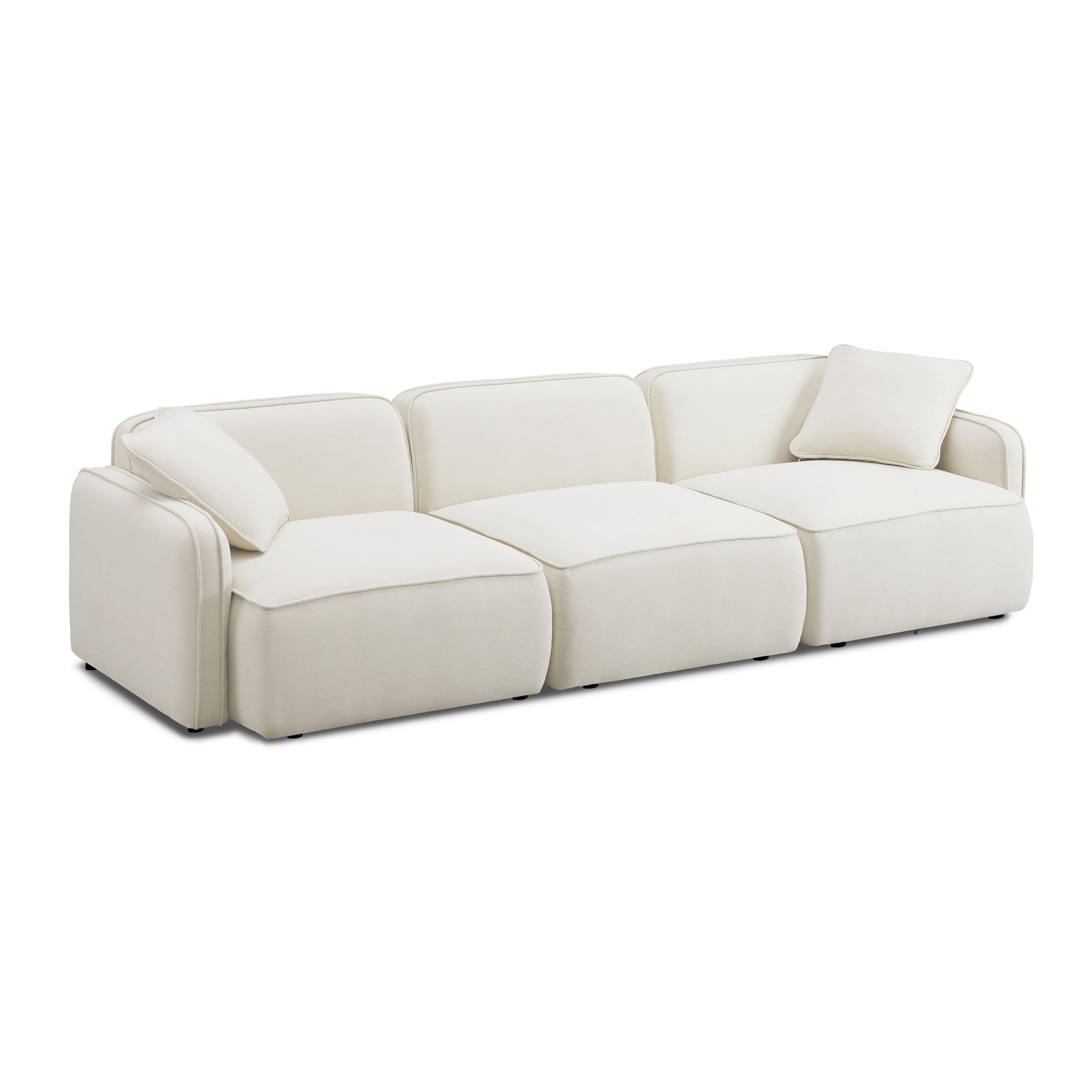 Travie Sand Upcycled Linen Modular Sofa
