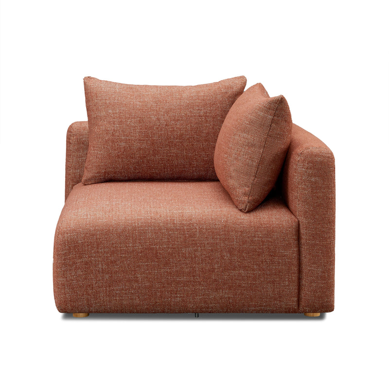 Hangover Sedona Red Textured Fabric Modular Corner Chair