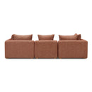 Hangover Sedona Red Textured Fabric Sofa
